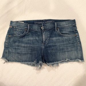 CITIZENS OF HUMANITY jean cutoff shorts